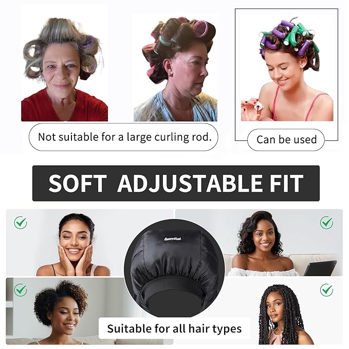 Hooded Hair Dryer， Ideal Hair Diffuser for Curly Hair， Your Ultimate Solution - Spacious Capacity Blow Dryer Cap for Rapid Styling of Curls