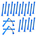 20 Pcs Perm Rods For Short Hair Small Plastic Hair Perming Rods And Rollers Curling Roller Perm Rod Medium For Long Hairs (Blue, 0.35 Inches)