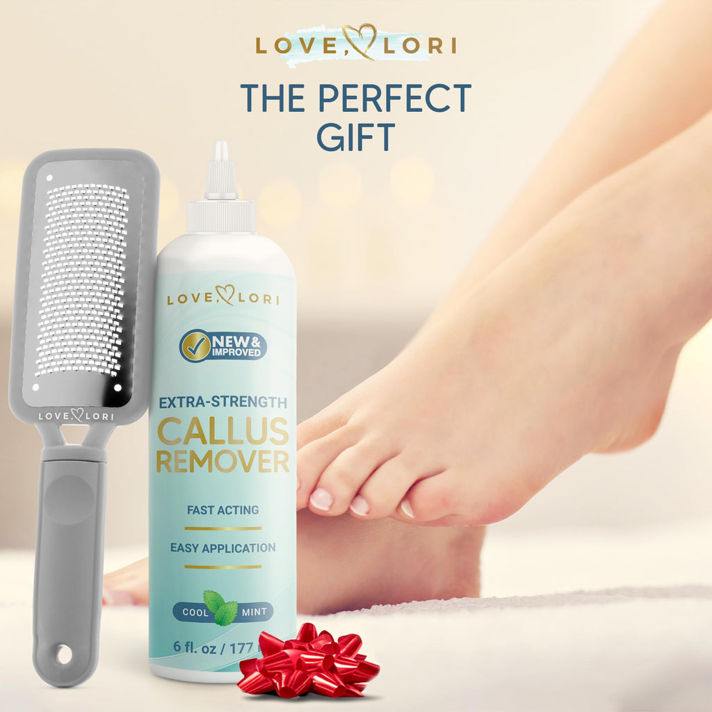 Love Lori Foot Callus Remover Kit - Gel & Foot Scraper for Dead Skin, 6oz