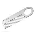 Airisland Stainless Steel Keychain Comb Small Pocket Comb Mini Anti-static Beard Mustache Comb 3.15 inches