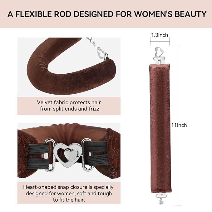 Togayu Heatless Curls Overnight Hair Care Set - Jumbo Velvet Hair Curlers