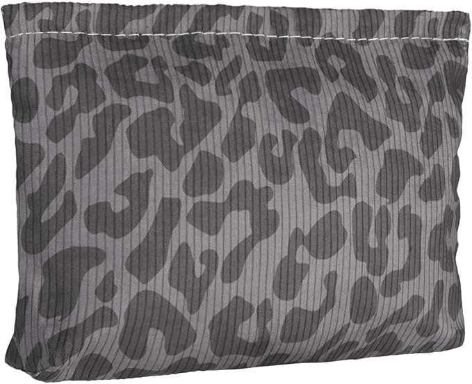 Ksriylm Classical Sexy Makeup Pouch for Women Small Make Up Bag for Purse Zipper Initial Makeup Cosmetic Bags Pouches for Purse Aesthetic Travel Toiletry Bags, Black Leopard
