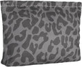 Ksriylm Classical Sexy Makeup Pouch for Women Small Make Up Bag for Purse Zipper Initial Makeup Cosmetic Bags Pouches for Purse Aesthetic Travel Toiletry Bags, Black Leopard
