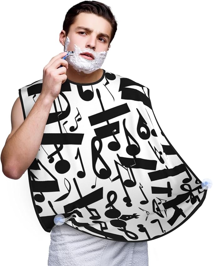 Brooklyn Bridge Print Beard Bib Shaving Apron, Beard Hair Trimming Cape Gift For Dad