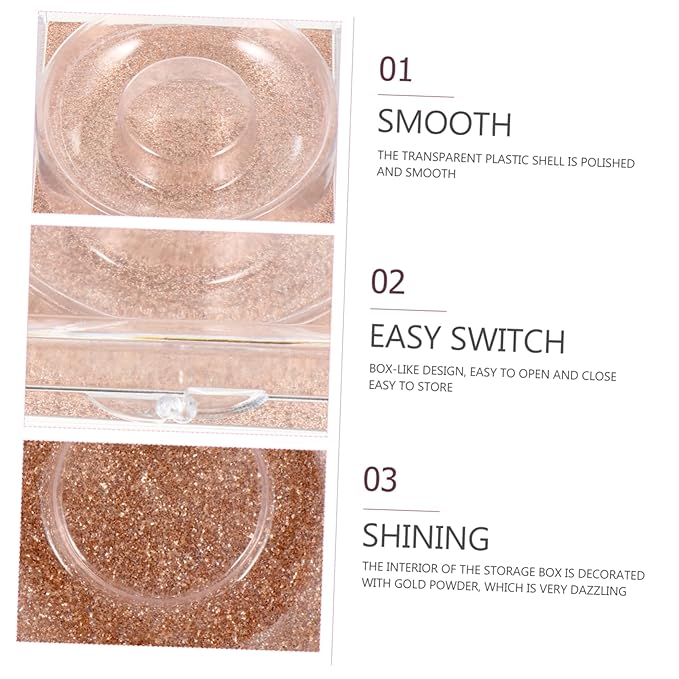 6pcs Portable Eyelash Storage Box Lash Case Makeup Box Organizer Eyelash Packaging