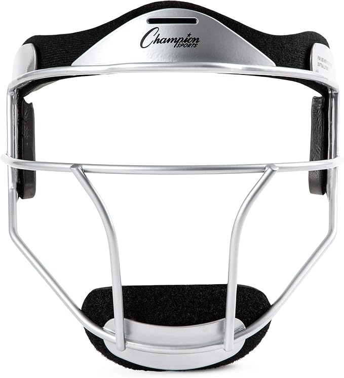 Champion Sports Steel Softball Face Mask – Durable Fielder’s Mask for Youth & Adults, Multiple Colors for Practice & Games