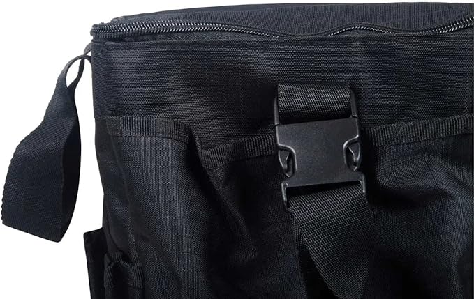 Jeffers Expression Deluxe Grooming Bag, Black – Zippered Top Organizer for Brushes, Spray, Hoof Picks, Tack & Accessories – Travel, Camping, Horse, Dog, Cat & Pet Grooming Tote