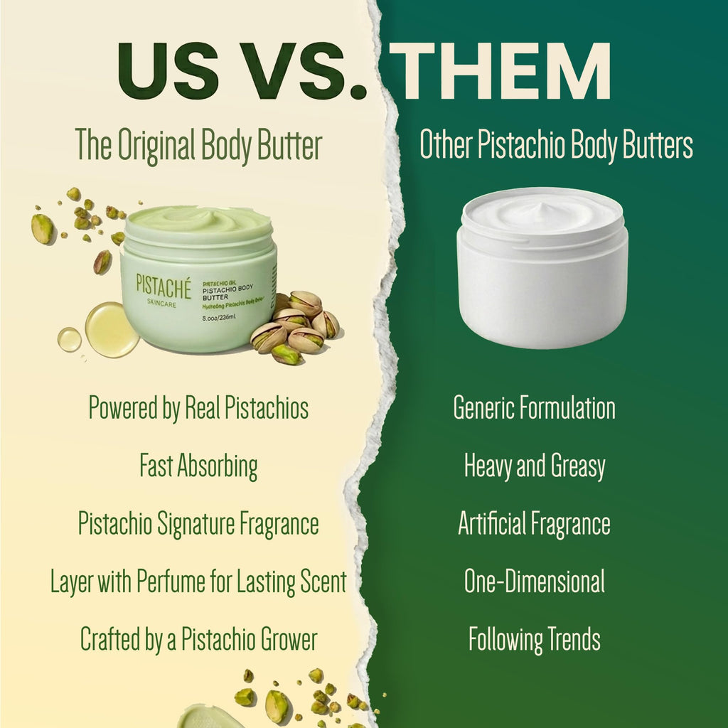 Pistaché Skincare Whipped Pistachio Body Cream, Hydrating, 8oz