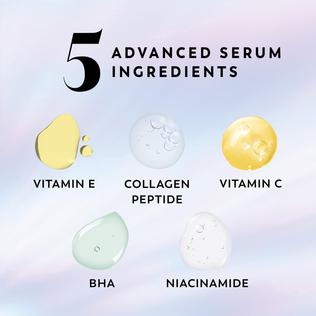 Olay Super Serum Body Wash for Normal Skin, 24hr Long Lasting Hydration, 5+ Ingredient Serum Complex for Bright Even Firm Luminous Skin, 18.5 fl oz
