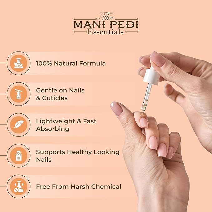 TMPE Nail Growth Oil 1 fl oz | Rosehip, Jojoba & Almond Oil Blend | Fast Nail Growth Serum for Stronger Longer Nails | Cuticle Oil Strengthener | Nourishing Nail Treatment for Brittle Damaged Nails