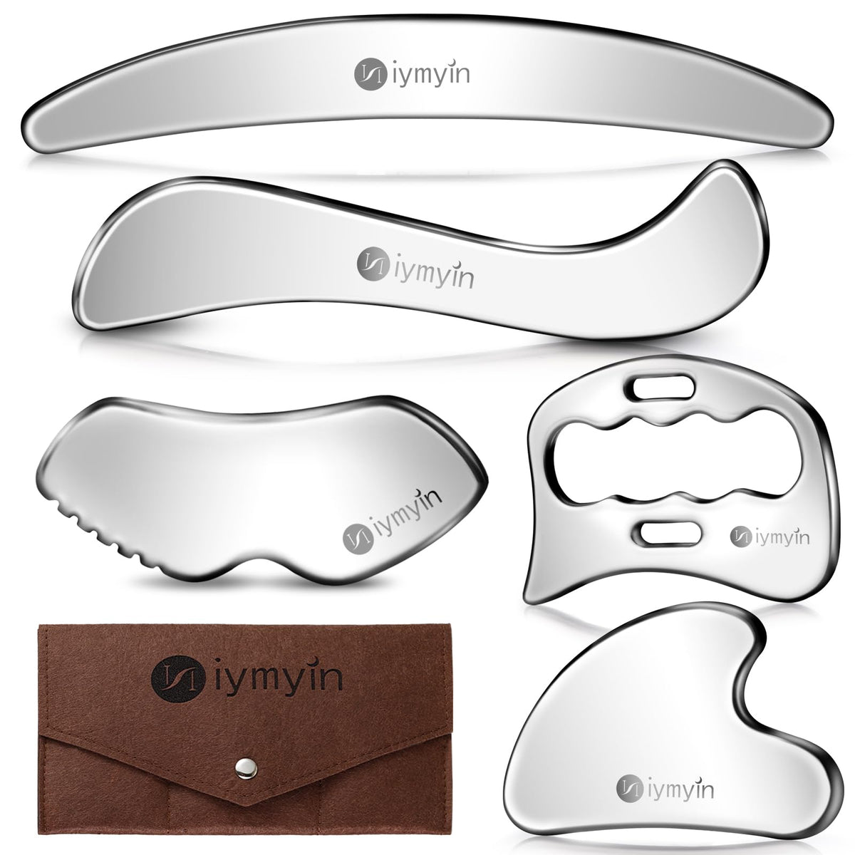 Niymyin 304 Stainless Steel Fascia Gua Sha for IASTM & Sore Muscle Massage