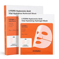 COSRX 5 PDRN Hyaluronic Acid Vital Hydrating Hydrogel Mask, Overnight Hydrogel Face Mask for Glass Glow Skin & Firming with Salmon DNA, Centella PDRN, Travel Essential, Korean Skin Care (34g x 3ea)