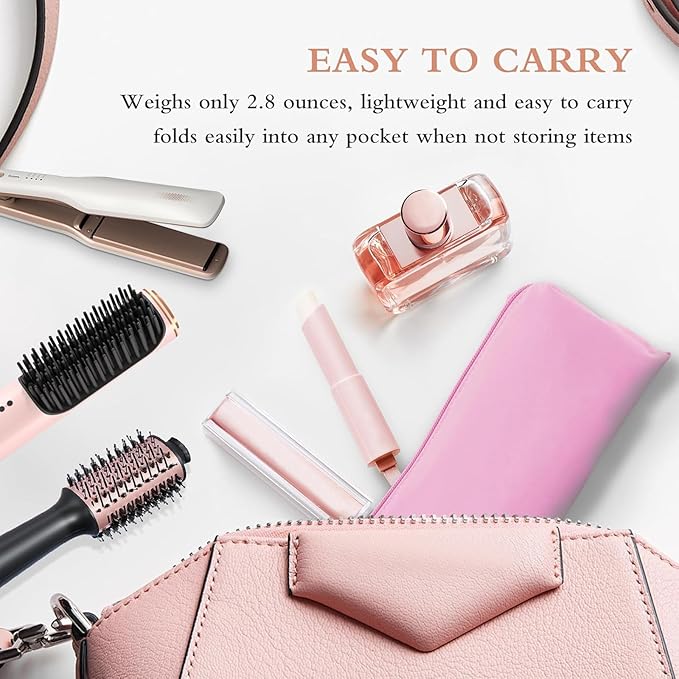 Suafrnut Professional Hot Hair Tools Organizer Bag Portable Travel Heat Resistant Storage Case Pouch for Curling Irons, Flat Irons, Hair Straightener and Styling Tools(17.7" x 3.2"x 3.2")