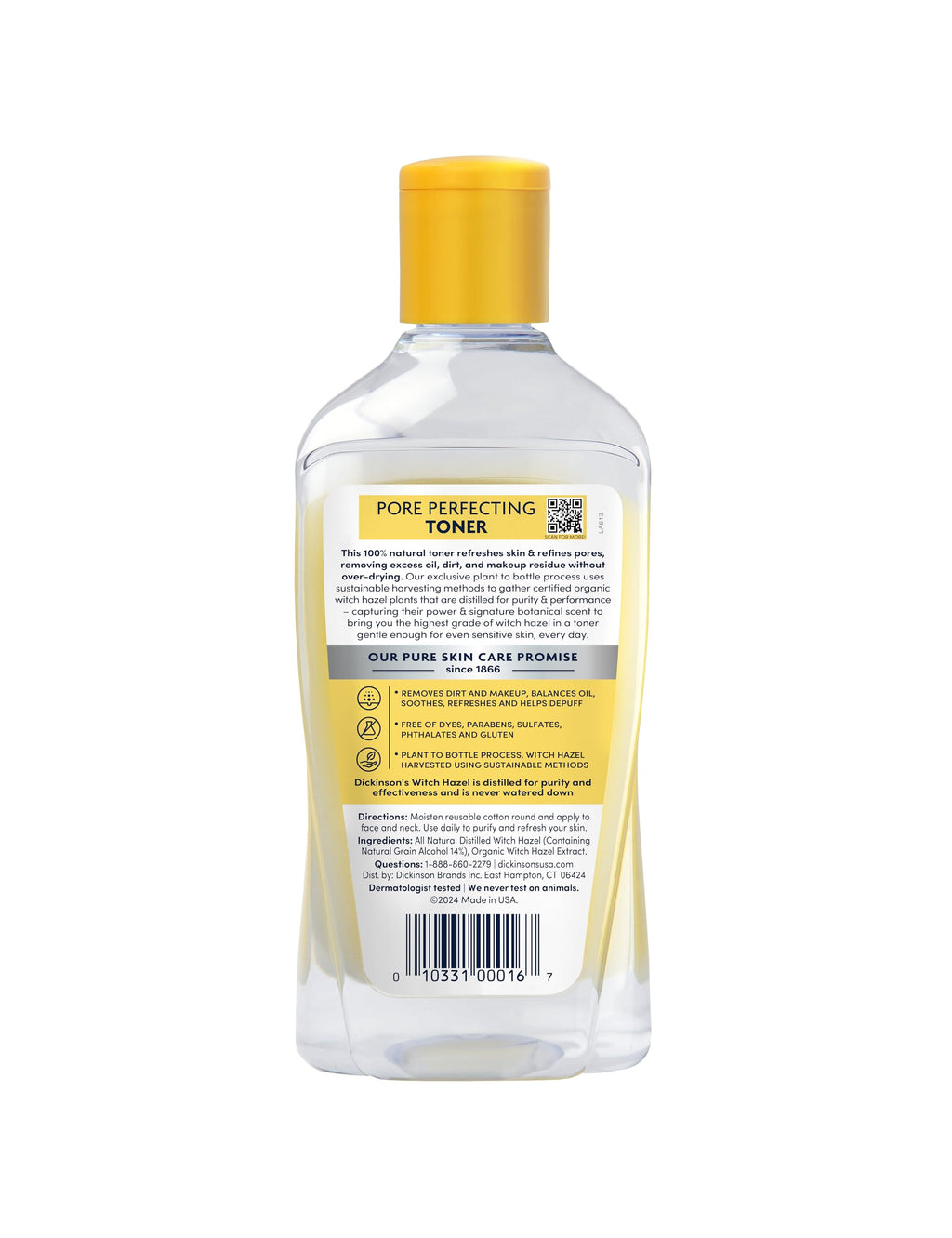 Dickinson's Witch Hazel Pore Perfecting Toner | 16 Fl Oz
