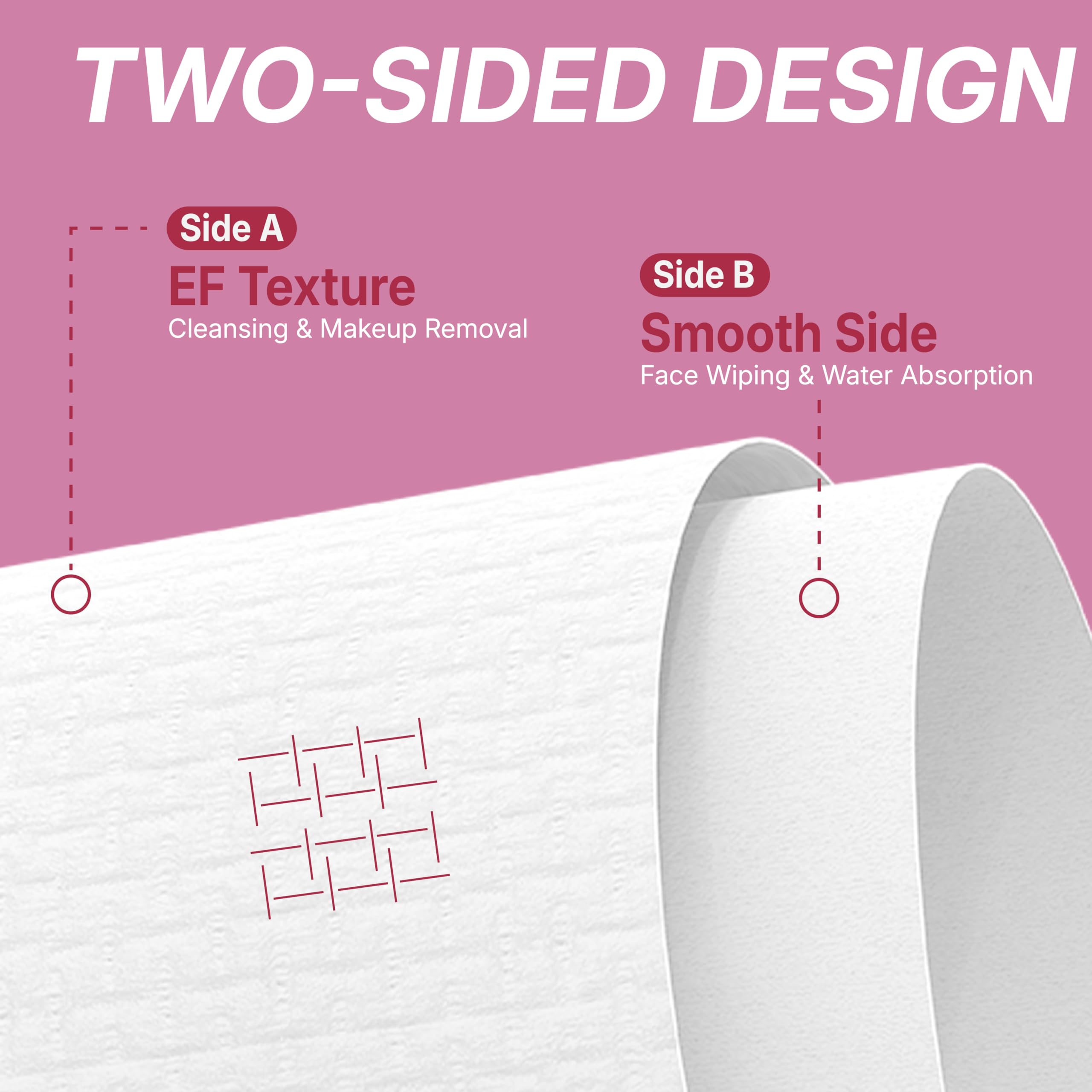 Serenorch Mother's Day Box Disposable Face Towels XL, 50 Count