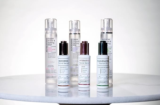 GIOVANNI Calming Facial Prime Setting Mist, On the Go Hydration, 5 fl oz