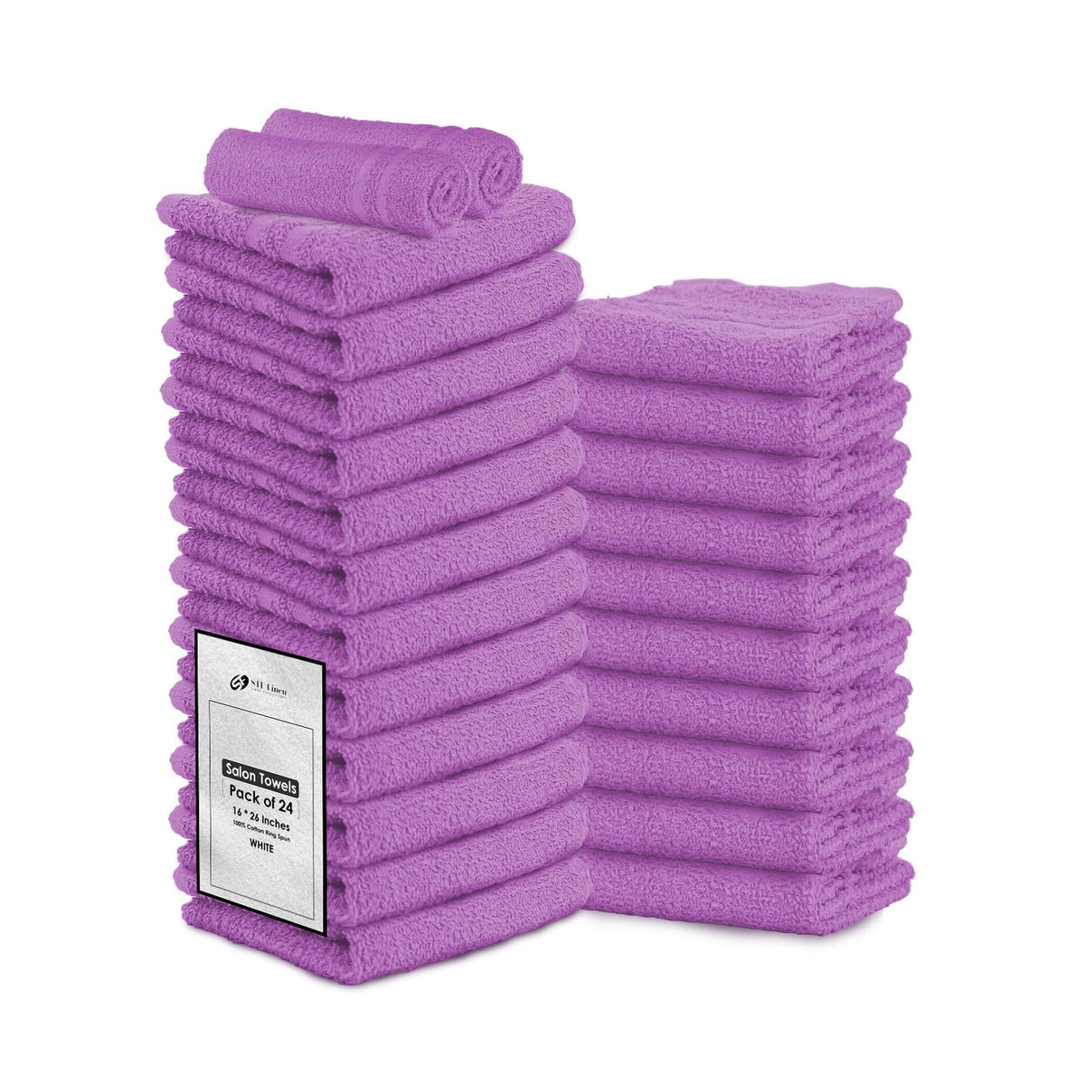 STF Linen 24 Pack Dark Grey Hand Towel 100% Cotton Spa Towel – 16x27 inches Highly Absorbable Facial Towels Gym, Hair Towel and Face Towel Bulk Small Towels (Not Bleach Proof)