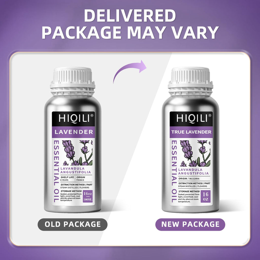 HIQILI Lavender Essential Oil for Aromatherapy, Candle & Soap Making