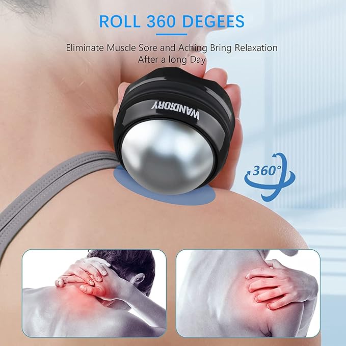 Ice Roller Ball, Cold Hot Massage Muscle Recovery Ball, Stainless Steel