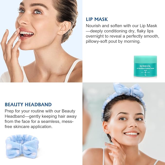 15 PACK Skincare Set with Facial Masks, Under Eye Patches, Face Mist, Lip Mask, Headband, Skin Care for Women, Travel Kit & Birtuday Gifts for Teens Girls, Thank You Gift for Mom, Teacher Gifts