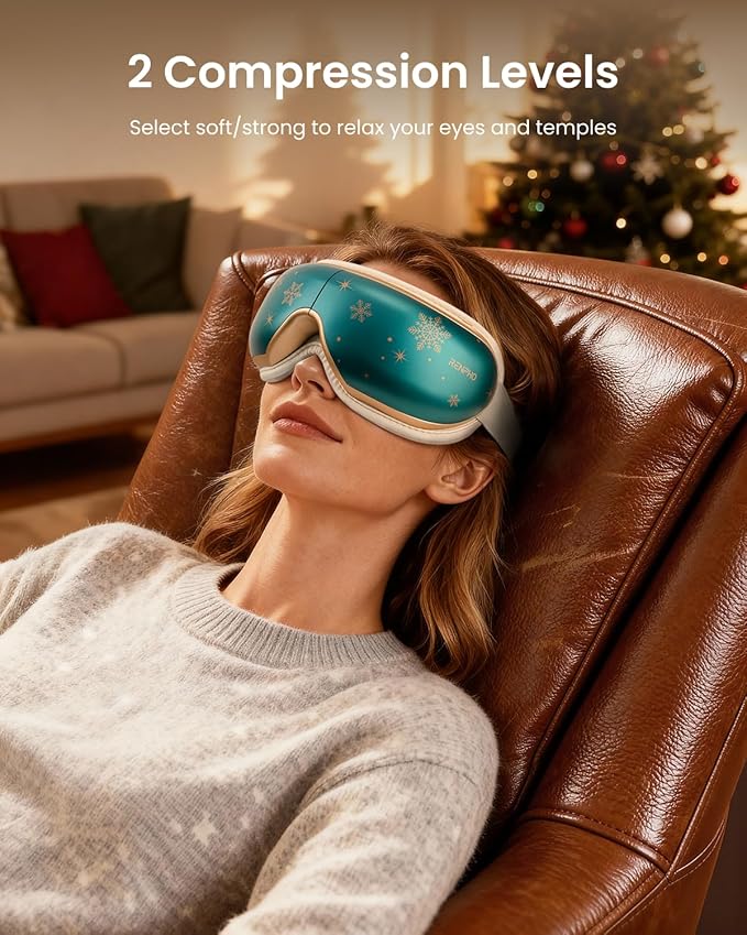 RENPHO Eyeris 1 Eye Massager with Heat, Relaxing Birthday Gifts for Men Women, Smart Eye Mask for Dry Eyes Relax, Eye Strain
