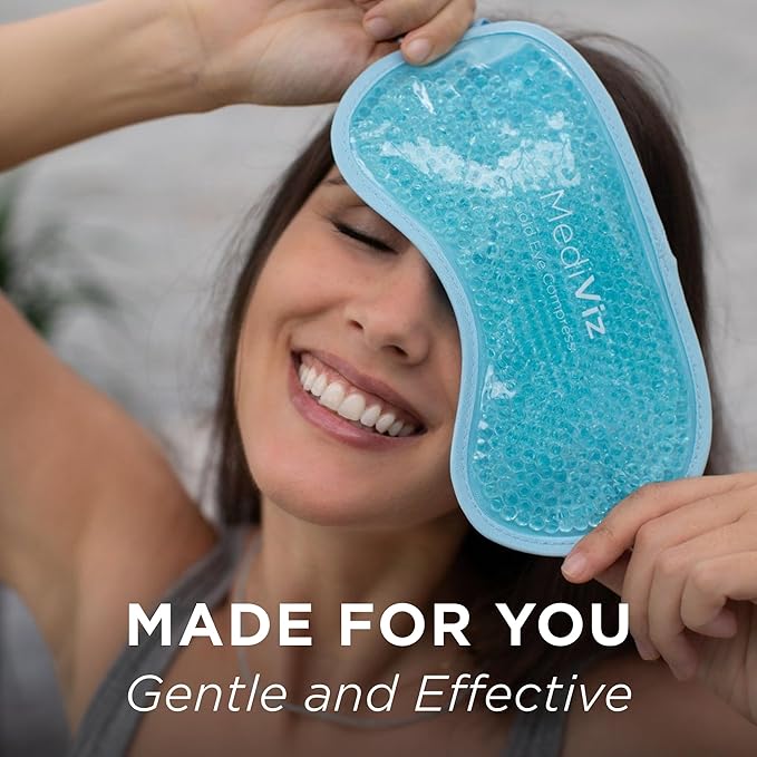 MediViz Cooling Gel Eye Mask, Blue