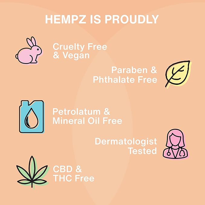 Hempz Cotton Candy Scented Body Lotion " Spun Sugar & Vanilla Bean, Hydrating Moisturizer for Dry Skin, Body & Hands, Self Care Routine Must Have, 2.25 Fl Oz.