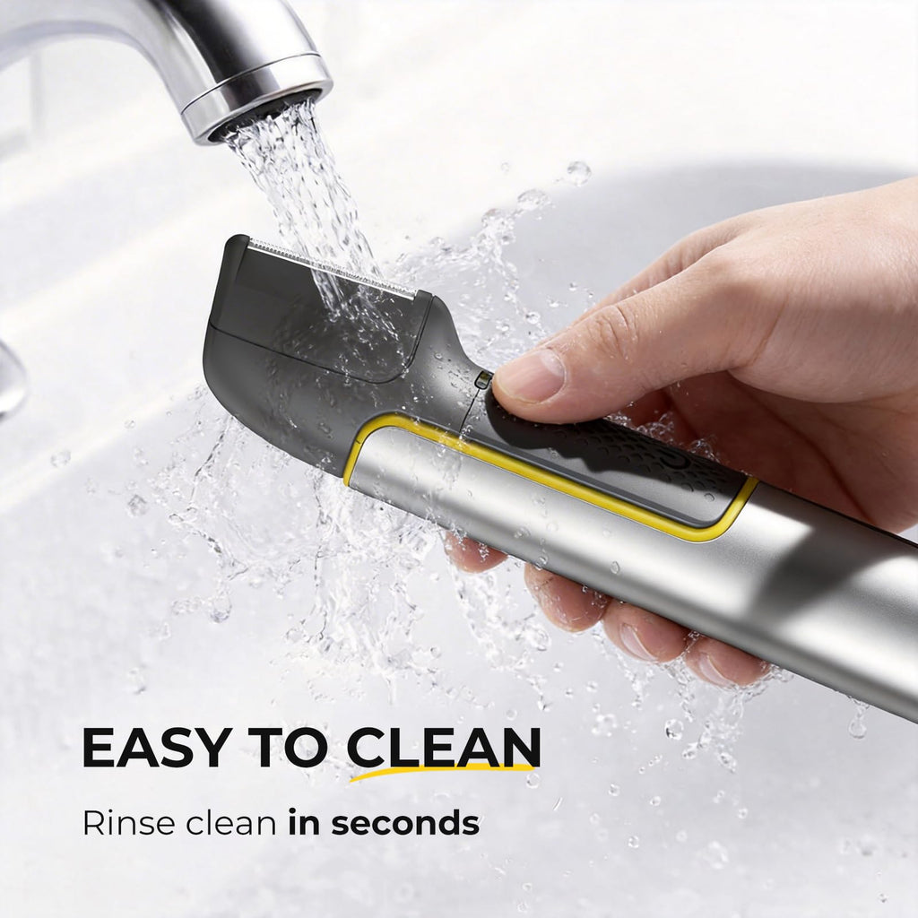 PRITECH Body & Pubic Hair Trimmer for Men Electric Back Shaver for Men