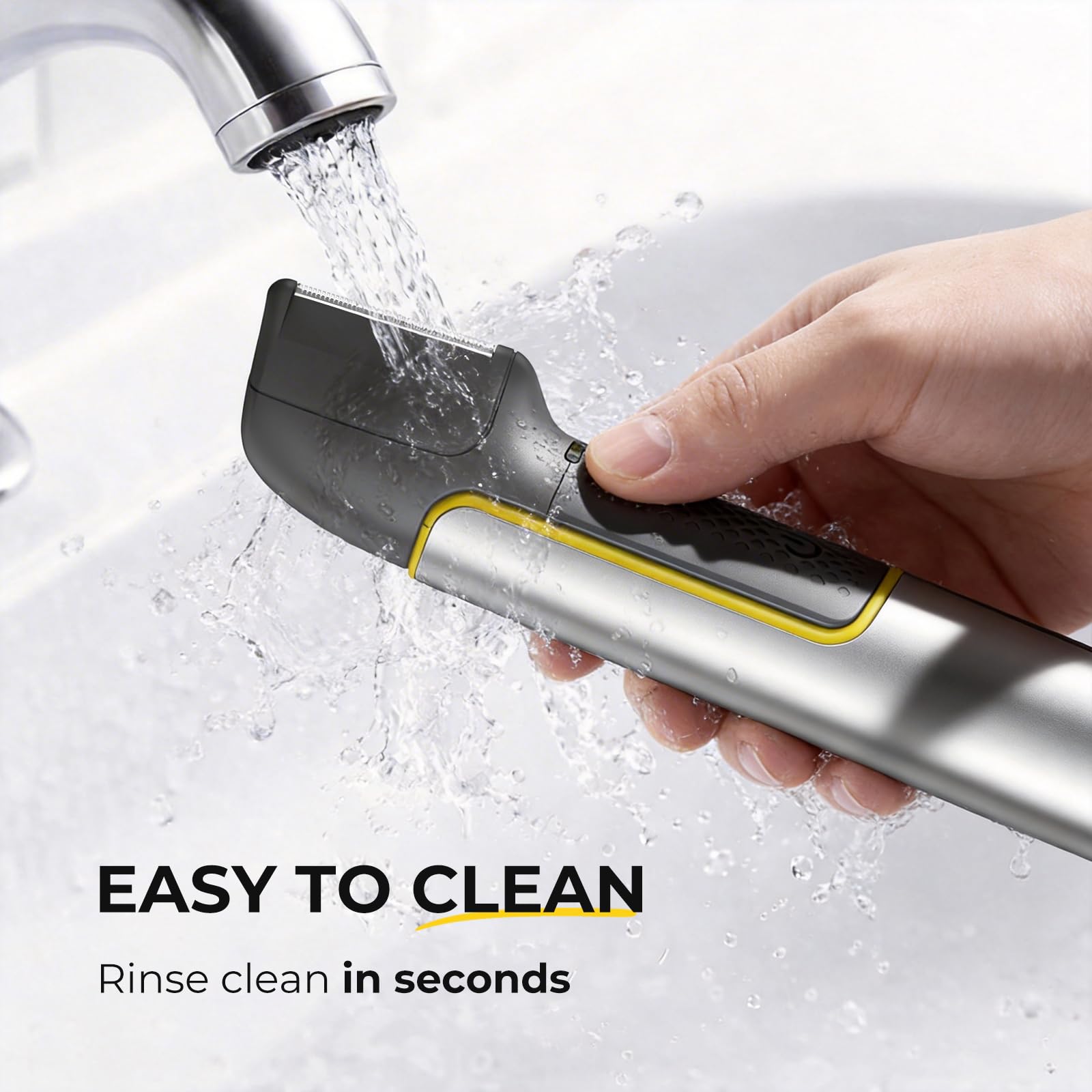 PRITECH Body & Pubic Hair Trimmer for Men Electric Back Shaver for Men