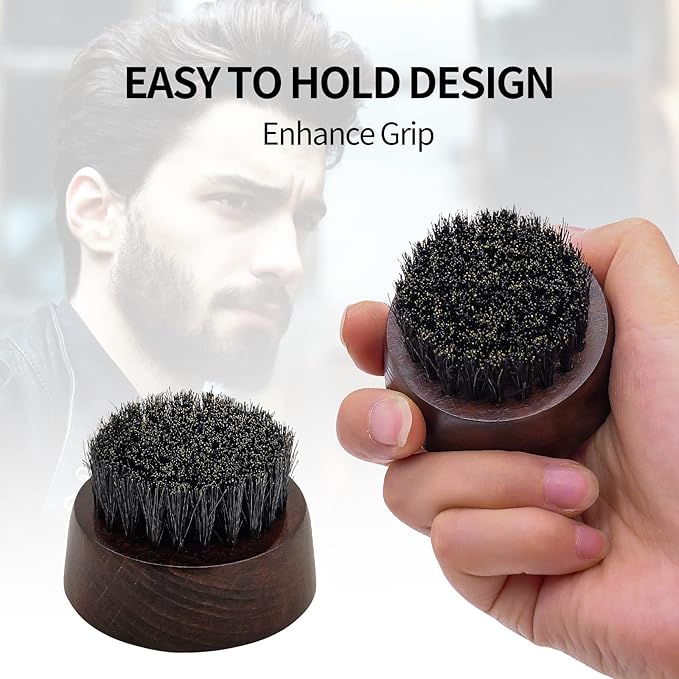 Beard Brush for Men, 100% Boar Bristle