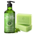 Roycederm Tea Tree Therapeutic Body Wash & Soap – Antibacterial Body Wash Odor Control Cleanser for Oily, Dry & Itchy Skin – Made in USA, 11.8 fl oz