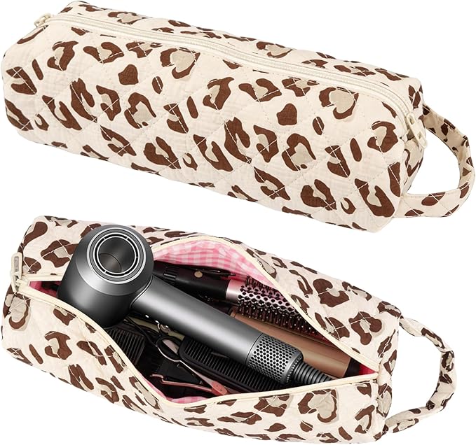 Quilted Hair Tools Travel Bag Compatible with Dyson Airwrap Shark FlexStyle