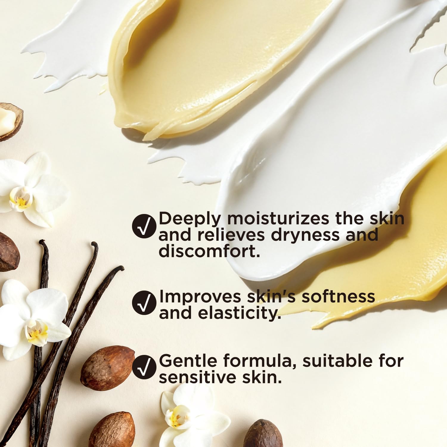 Embleaf Vanilla Whipped Body Butter, Shea Body Butter for Women Dry Skin, Natural Vanilla Lotion for Body Moisturizer-Deep Moisturizing and Softening-6.8 floz(200ml)