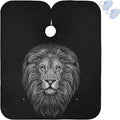 visesunny Lion Black White Pattern Barber Cape Anti-Static Hair Cutting Cape with Snap Closure Professional Salon Polyester Cape Barber Water-Resistant Hairdressing Cape Adjustable Snap for Hairstylis