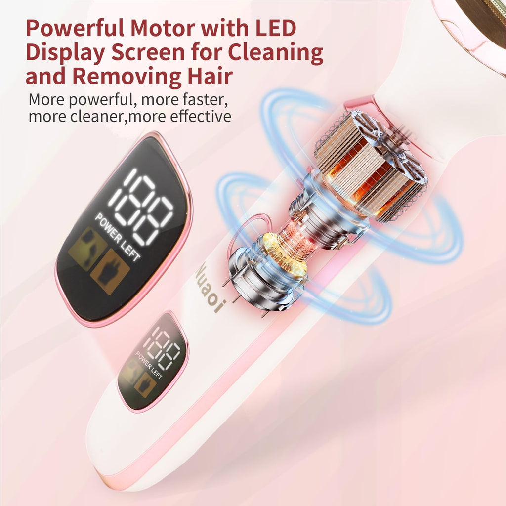 Electric Razors Shaver for Women - 5 in 1 Womens Electric Razor Bikini Trimmer for Women and Wet/Dry and Rechargeable Lady Shaver Razors for Nose Hair Face Eyebrow Arms Legs Armpit Pubic Area