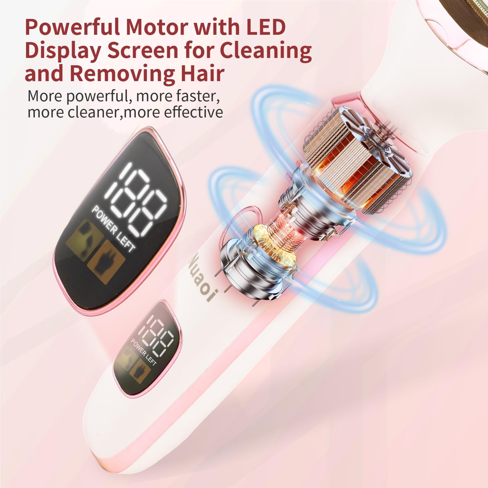 Electric Razors Shaver for Women - 5 in 1 Womens Electric Razor Bikini Trimmer for Women and Wet/Dry and Rechargeable Lady Shaver Razors for Nose Hair Face Eyebrow Arms Legs Armpit Pubic Area