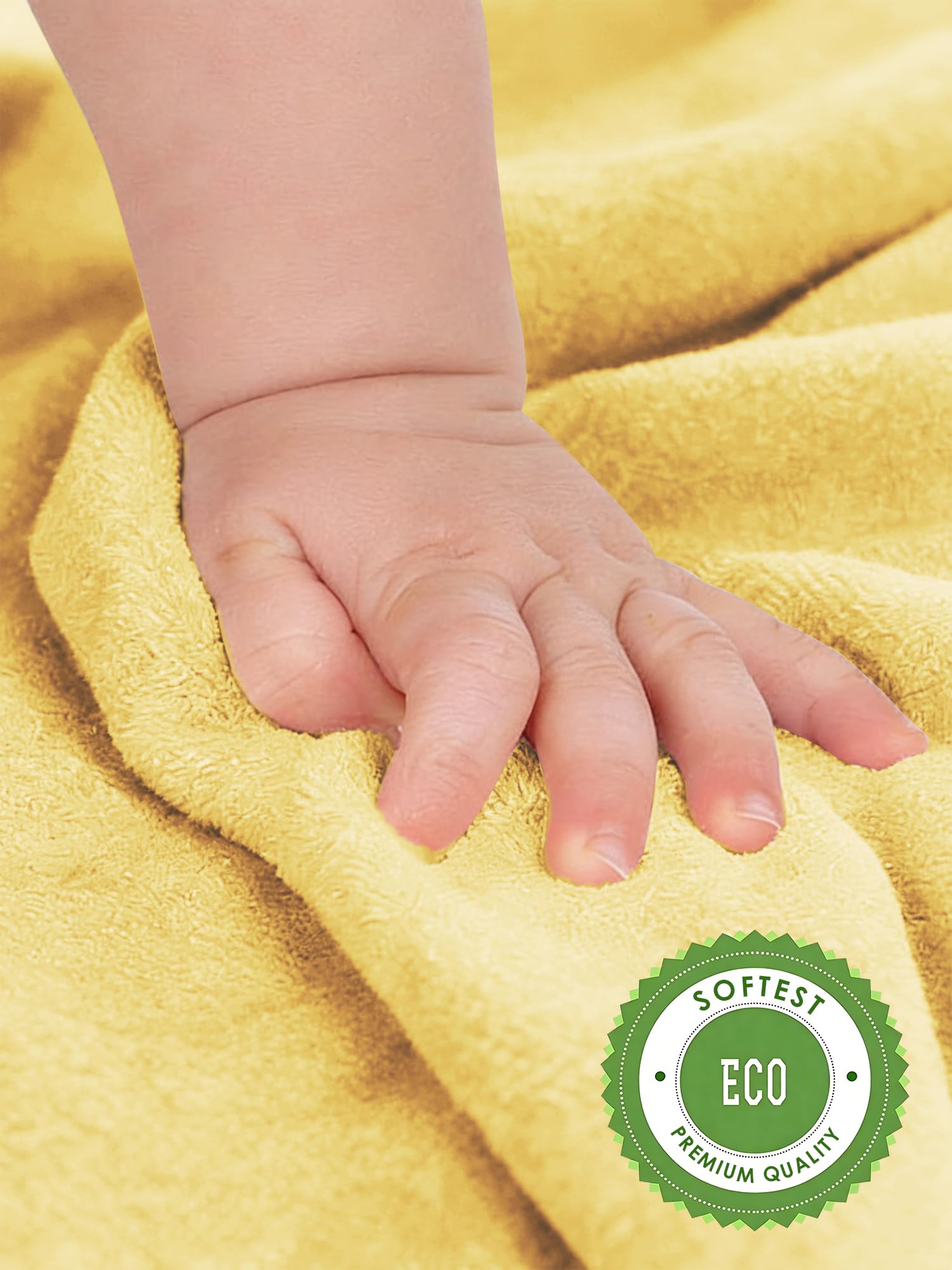 HIPHOP PANDA Ultra Soft Baby Washcloths, 2-Layer Absorbent Wash Cloths