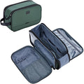 ZEEMO Trevel Toiletry Bag for Men, Full Open Dopp Kit with Dual Compartment
