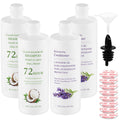 SpareCruise Leak-Proof Empty Shampoo Containers Bottles for Cruise: 64oz | Reusable Plastic Travel Bottles Funnels for Cruise Ships,Travel,Events, Concerts, Beach