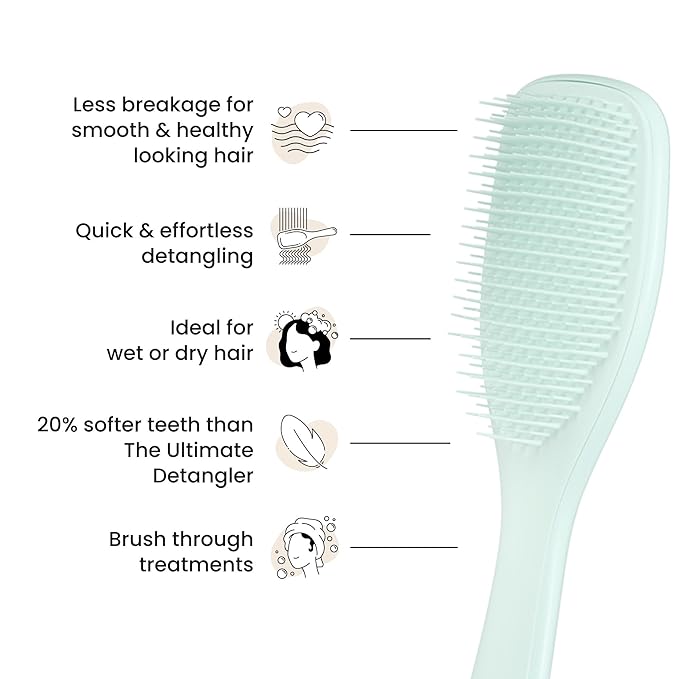 Tangle Teezer Fine Ultimate Detangler Brush for Fine Hair, Ice Blue