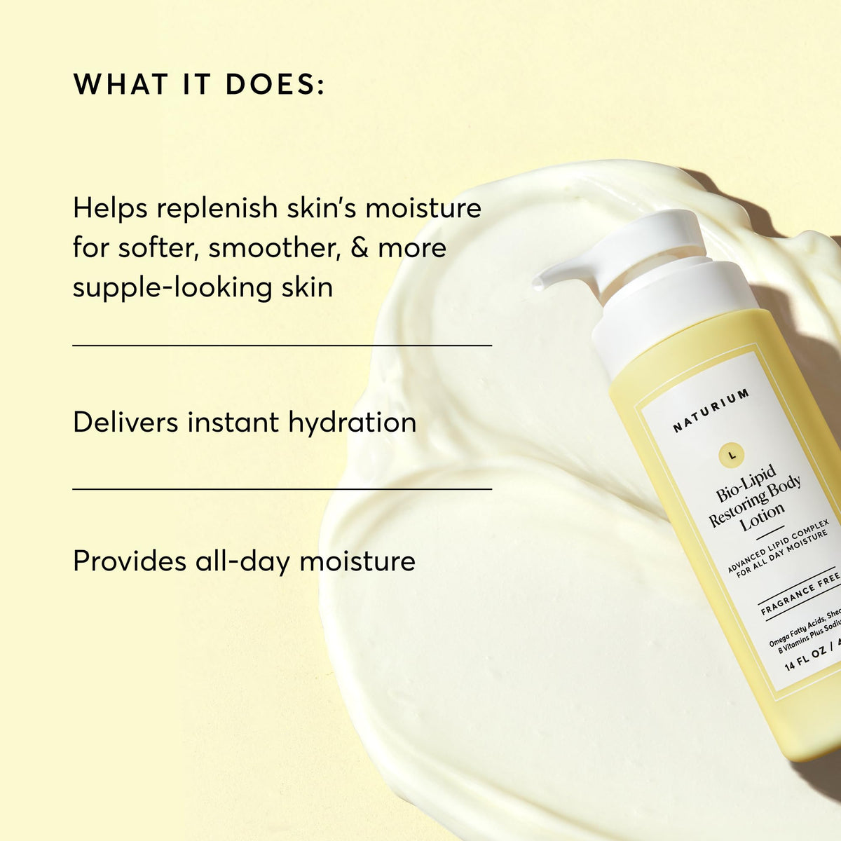 Naturium Bio-Lipid Restoring Body Lotion, Omega Fatty Acids, 14 fl oz