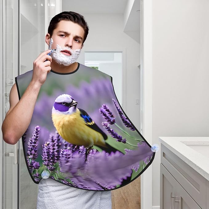 Colorful Giraffe Fans Lovers Print Beard Bib Shaving Apron, Beard Hair Trimming Cape Gift For Dad