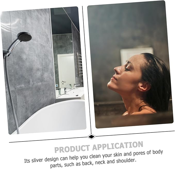 SHERCHPRY 2pcs Exfoliating Bath Scrubber Belt for Back Soft and Shower Towel for Relaxing Bath Easy to Clean Bathing Tool