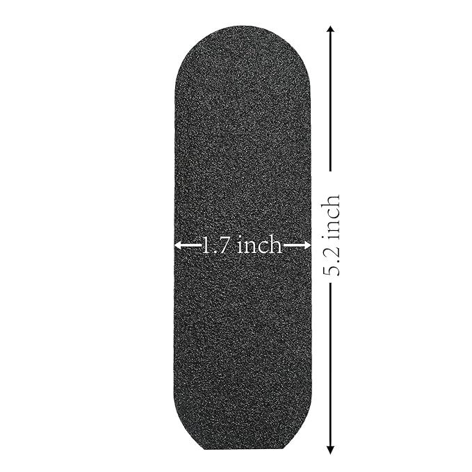 Stainless Steel Pedi File Refill, 180 Grit, Black - Pedicure Refill Pads - Foot Rasp Pad with Removable Glue,Size 5.2" L x 1.7" W