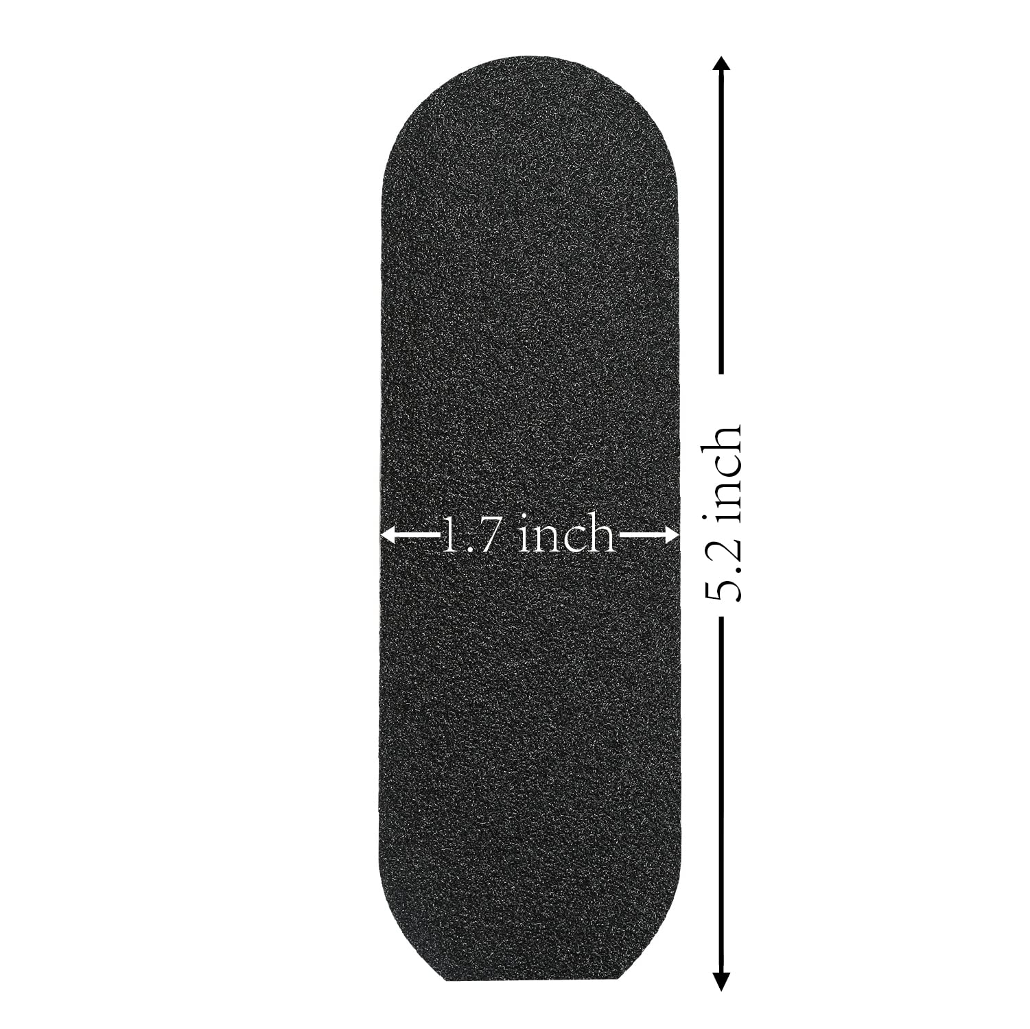 Stainless Steel Pedi File Refill, 100 Grit, Black - Pedicure Refill Pads - Foot Rasp Pad with Removable Glue,Size 5.2" L x 1.7" W