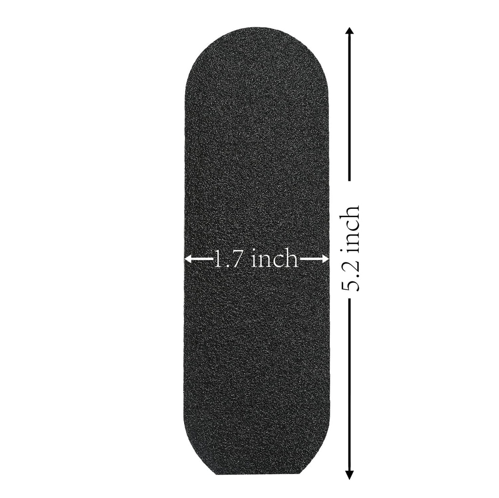Stainless Steel Pedi File Refill, 180 Grit, Black - Pedicure Refill Pads - Foot Rasp Pad with Removable Glue,Size 5.2" L x 1.7" W