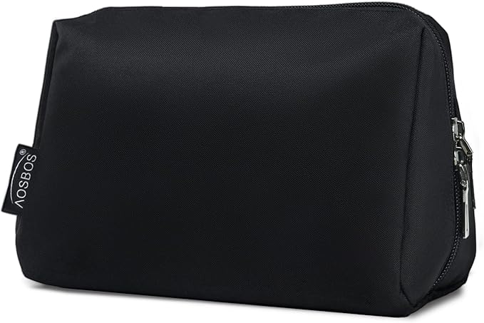 Aosbos Small Makeup Pouch, Travel Cosmetic Bags for Women,Travel Pouch
