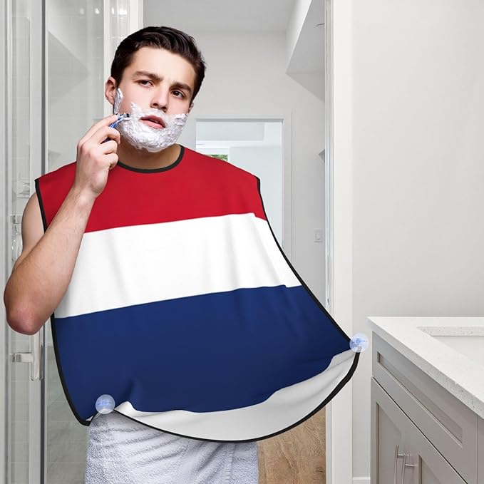 Flag Of Bangladesh Print Beard Bib Shaving Apron, Beard Hair Trimming Cape Gift For Dad