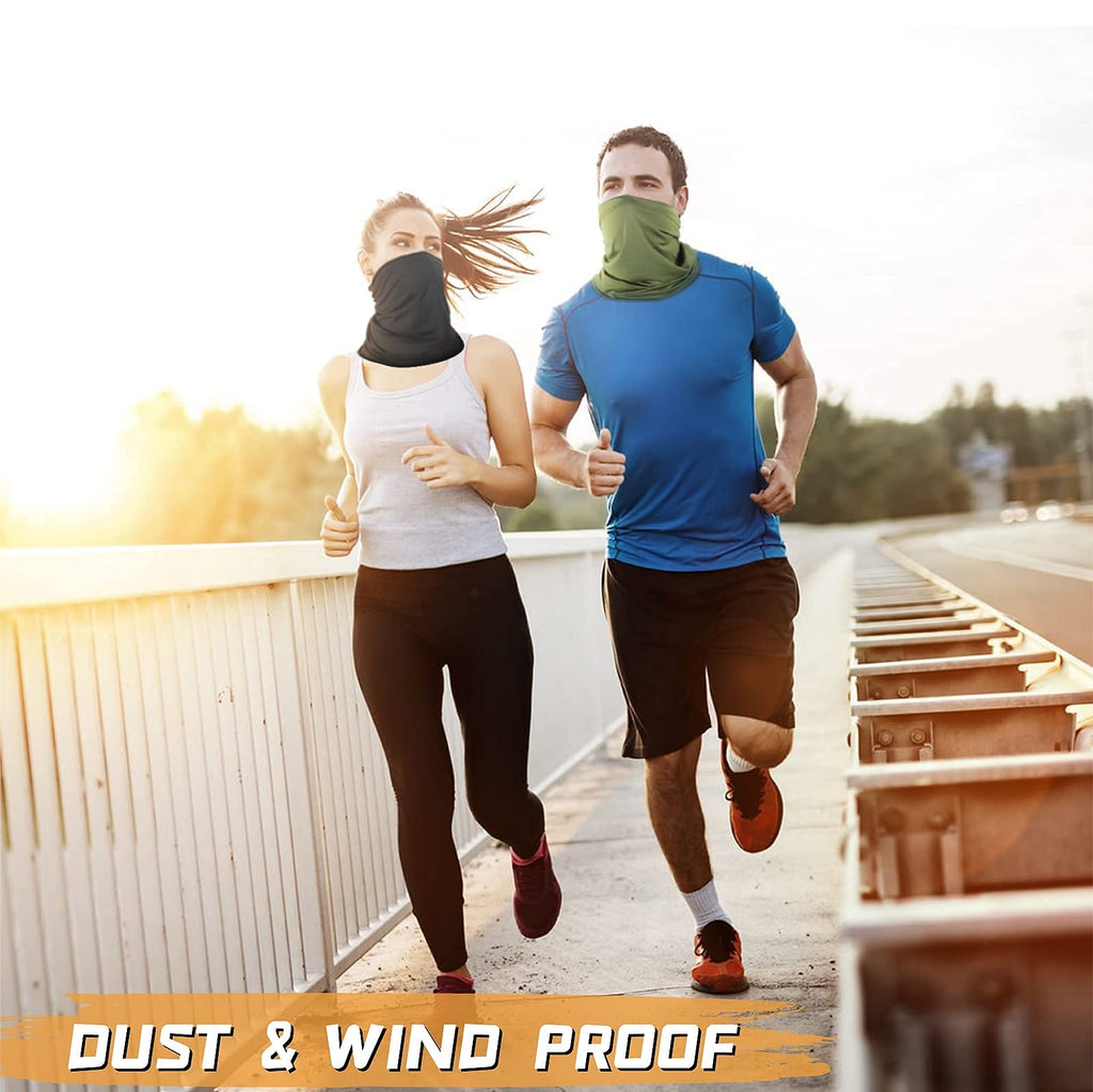 Finvizo Neck Gaiter Face Mask: 4 Pack Cooling UV Protection Breathable