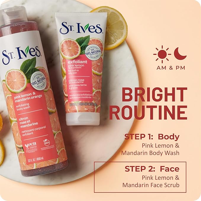 St Ives 150ml Radiant Skin Pink Lemon & Orange Scrub (Packaging may vary)